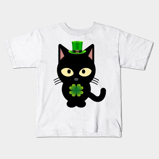 Irish Cat Lovers St Patricks Day T Shirt Kids T-Shirt by designready4you